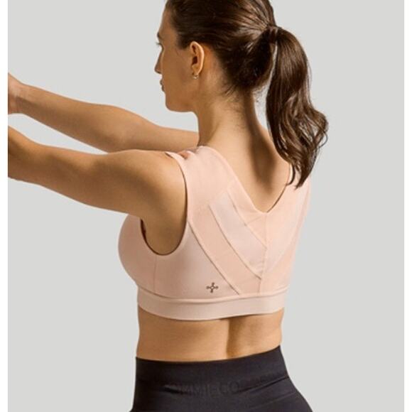 Tommie Copper Pink Shoulder Support Bra with Front Zip XL NWOT - Picture 5 of 6